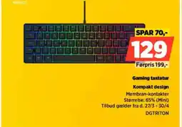Power Gaming tastatur DGTRITON tilbud