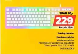 Power Gaming tastatur DGSTRIKEGK2 tilbud