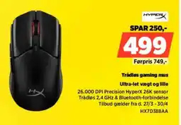 Power Trådløs gaming mus HX7D388AA tilbud