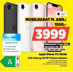 Power Apple iPhone 17e 256GB IP17E256BK tilbud