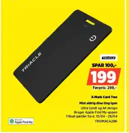 Power TRIACLE X-Mark Card Two TRIXMACA2BK tilbud
