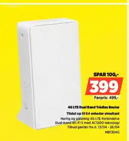 Power 4G LTE Dual Band Trådløs Router MB1304G tilbud