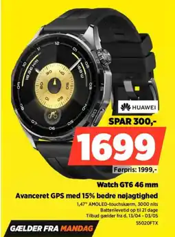 Power HUAWEI Watch GT6.46 mm 55020FTX tilbud