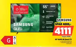 Power SAMSUNG 55" QLED 4K Smart TV TQ55Q7F4BUXXC tilbud