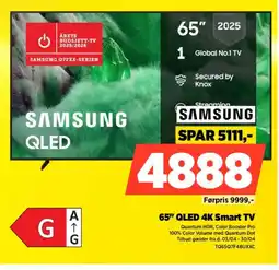 Power SAMSUNG 65" QLED 4K Smart TV TQ65Q7F4BUXXC tilbud
