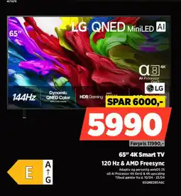 Power LG 65" 4K Smart TV 65QNED85A6C tilbud