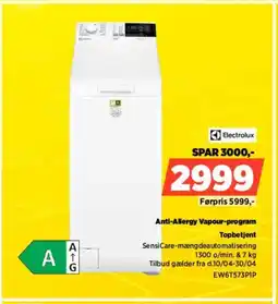 Power Electrolux Topbetjent EW6T573P1P tilbud