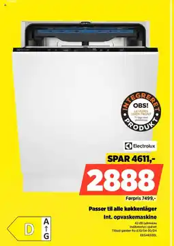 Power Electrolux Int. opvaskemaskine EEG48300L tilbud