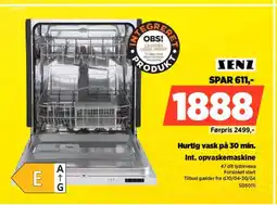 Power SENZ Int. opvaskemaskine SD50111 tilbud