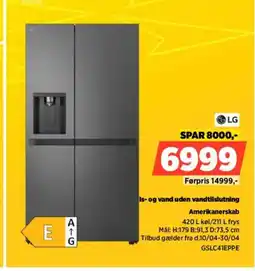 Power LG Amerikanerskab GSLC41EPPE tilbud