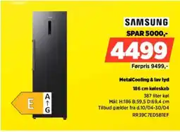 Power SAMSUNG 186 cm køleskab RR39C7ED5B1EF tilbud