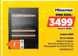 Power Hisense 85 cm vinskab RW3N122GSLF tilbud