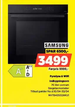 Power SAMSUNG Indbygningsovn NV7B40502AKU1 tilbud