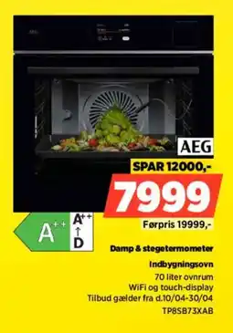 Power AEG Indbygningsovn TP8SB73XAB tilbud