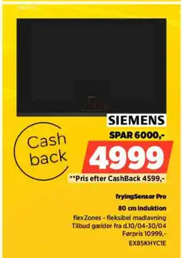 Power SIEMENS 80 cm induktion EX85KHYCIE tilbud