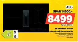 Power AEG 80 cm induktionsemhætte TH84CBOSCB tilbud