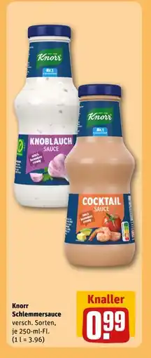 REWE DE Knorr Schlemmersauce, EUR 0.99 tilbud