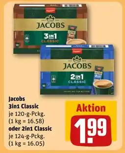 REWE DE Jacobs 3in1 Classic oder 2in1 Classic, EUR 1.99 tilbud