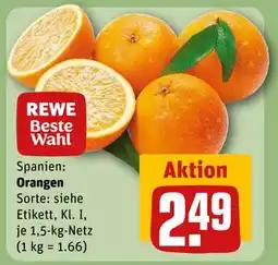 REWE DE Orangen, EUR 2.49 tilbud