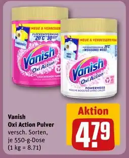 REWE DE Vanish Oxi Action Pulver, EUR 4.79 tilbud
