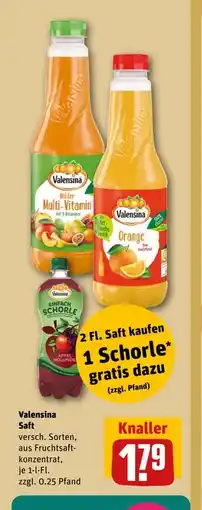 REWE DE Valensina Saft, EUR 1.79 tilbud