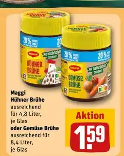 REWE DE Maggi Hühner Brühe oder Gemüse Brühe, EUR 1.59 tilbud