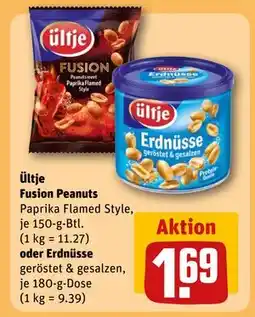 REWE DE Ültje Fusion Peanuts Paprika oder Erdnüsse, EUR 1.69 tilbud
