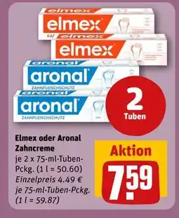 REWE DE Elmex oder Aronal Zahncreme, EUR 7.59 tilbud
