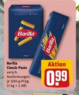 REWE DE Barilla Classic Pasta, EUR 0.99 tilbud