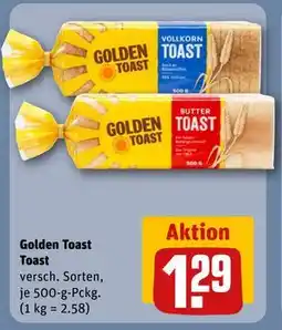 REWE DE Golden Toast Toast, EUR 1.29 tilbud
