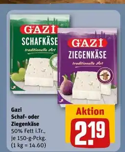 REWE DE Gazi Schaf- oder Ziegenkäse, EUR 2.19 tilbud