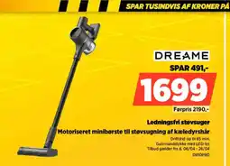 Power Dreame ledningsfri støvsuger motoriseret minibørste til støvsugning af kæledyrshår tilbud