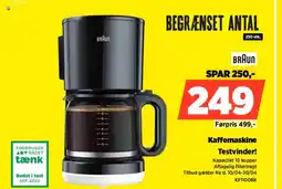 Power Braun Kaffemaskine Testvinder! tilbud