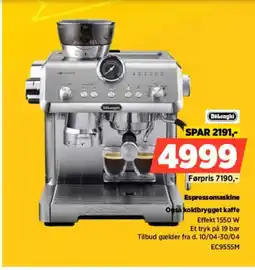 Power Delonghi espressomaskine også koldbrygget kaffe tilbud