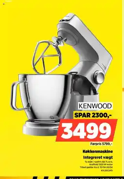 Power Kenwood køkkenmaskine integreret vægt tilbud
