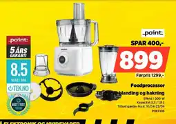 Power Point foodprocessor filadig blanding og hakning tilbud