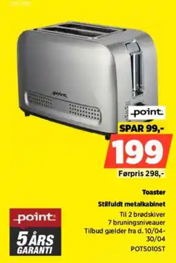 Power Point toaster stilfuldt metalkabinet tilbud