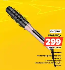 Power Babyliss Varmebørste lon-teknologi bekamper krus tilbud