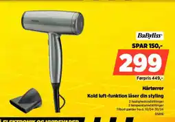 Power Babyliss hårtørrer kold luft-funktion låser din styling tilbud
