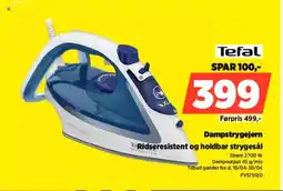 Power Tefal dampstrygejern tridseresistent og holdbar strygesål tilbud