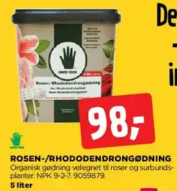 jem & fix Rosen-/rhododendron­gødning tilbud