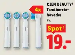 Lidl CIEN BEAUTY Tandbørstehoveder (4 stk.) tilbud