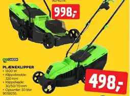 jem & fix Plæneklipper 1300 W tilbud