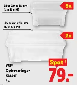 Lidl Opbevaringskasser tilbud