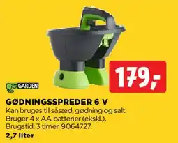 jem & fix Gødningsspreder 6 V (elektrisk) tilbud