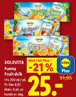 Lidl Solevita Funny Fruit drink tilbud