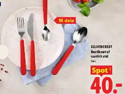 Lidl SILVERCREST Bestiksæt af rustfrit stål, 16 dele tilbud