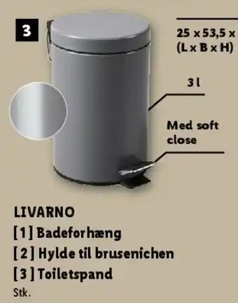 Lidl LIVARNO Toiletspand tilbud