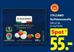 Lidl Mozzarella di Bufala (500 g) tilbud