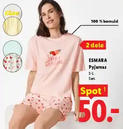 Lidl Pyjamas (2 dele) tilbud